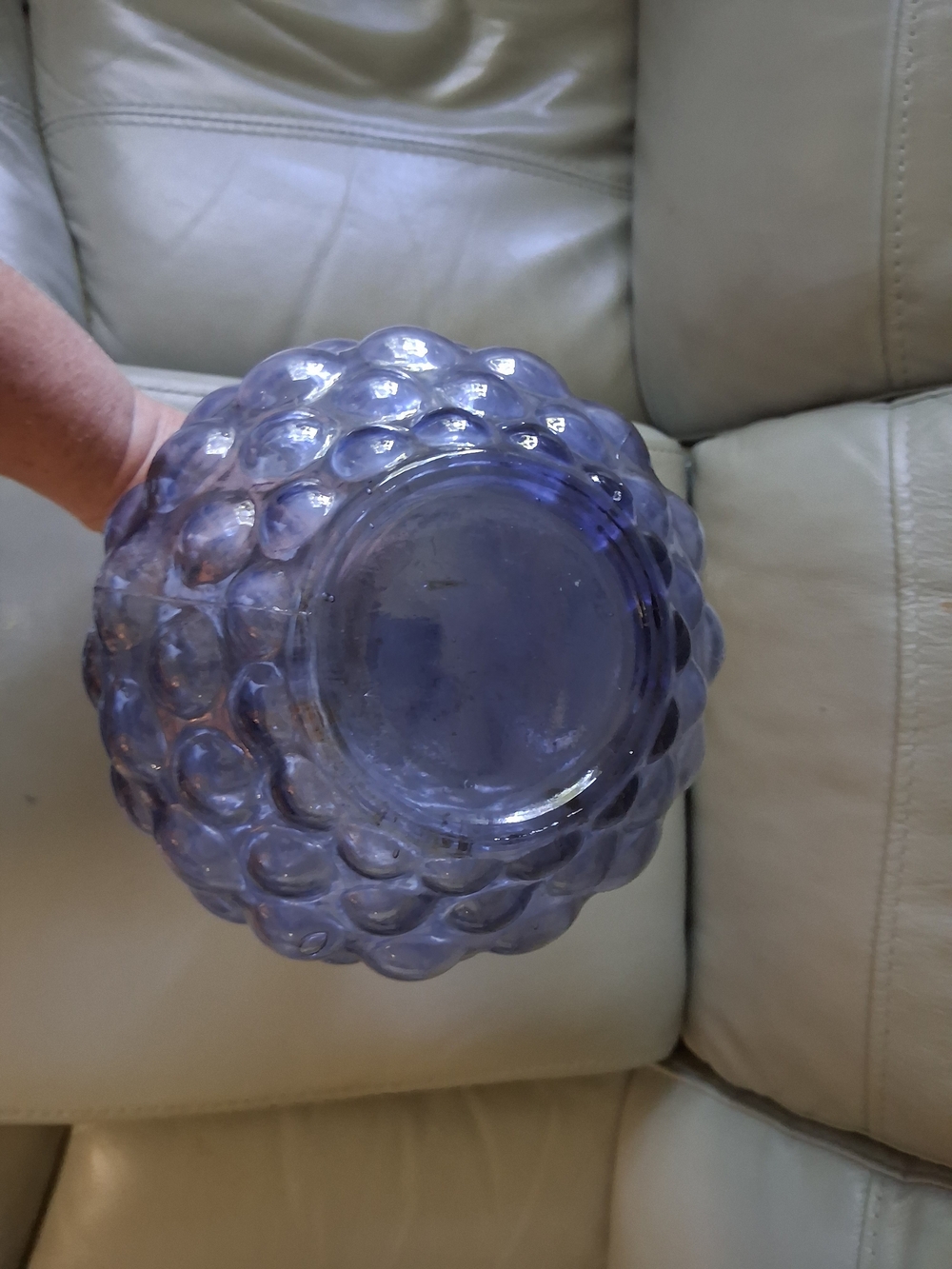 Vintage Empoli Italian "Genie Bottle" Hobnail Vase - Picture 11 of 11